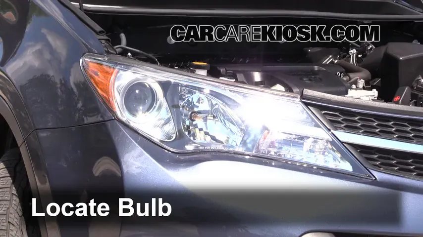 2013 Toyota RAV4 Limited 2.5L 4 Cyl. Lights Highbeam (replace bulb)